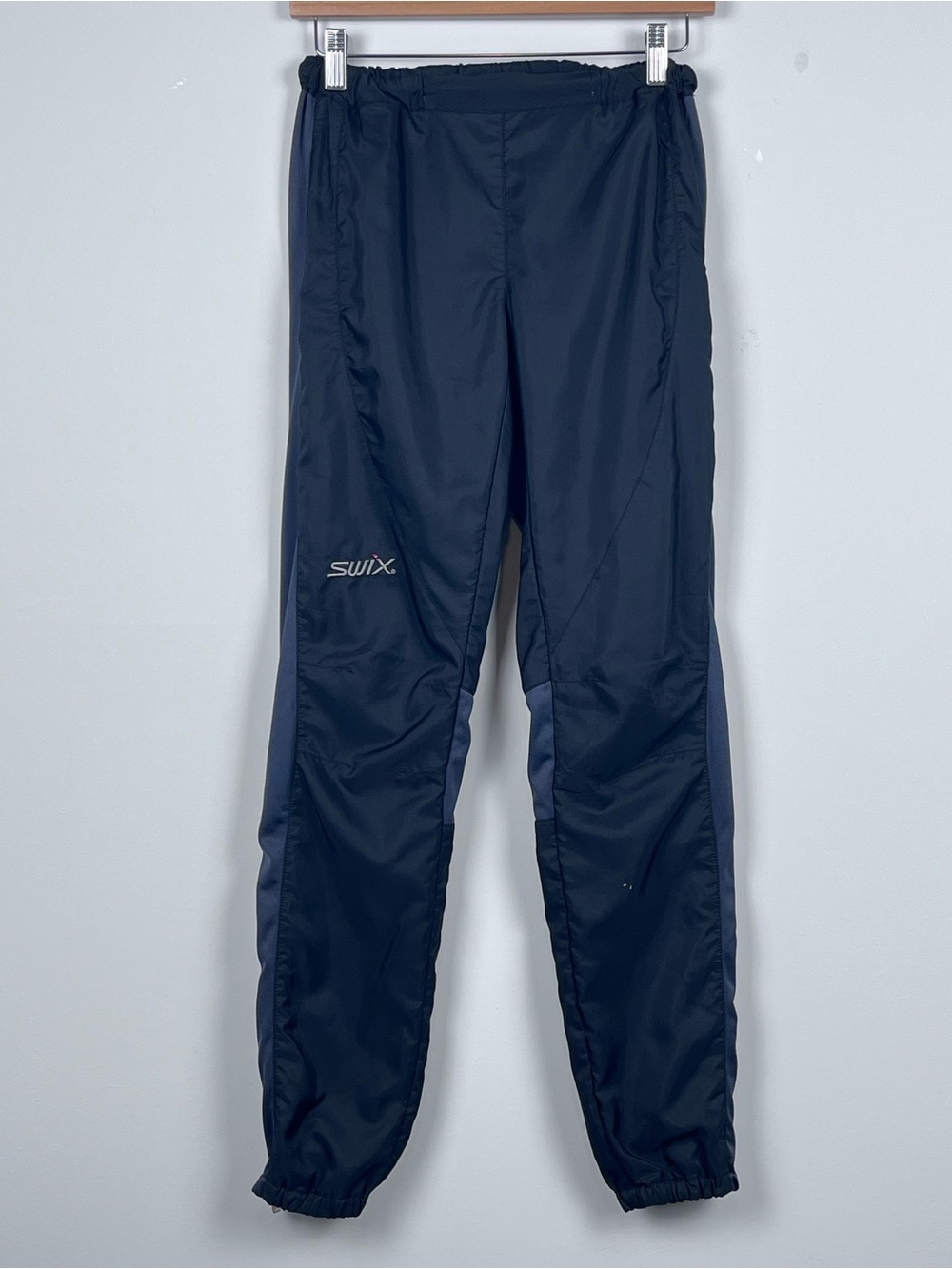 Swix Women's Softshell Black Drawstring Windbreaker Pants Size S Outdoor, Travel